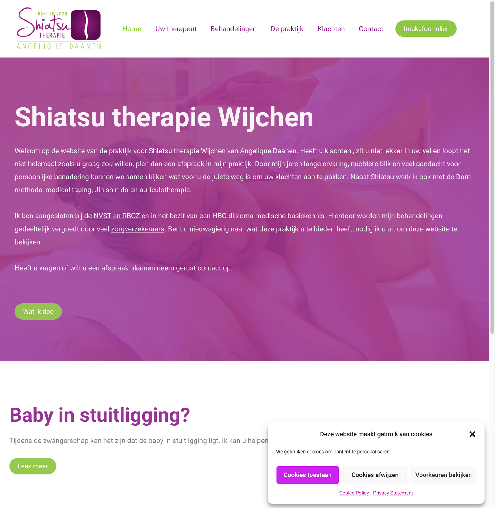 Screenshot of Shiatsu Wijchen